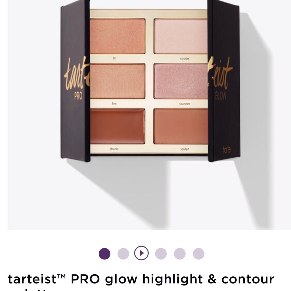 blush, highlight and contour tarte pallet, used !!